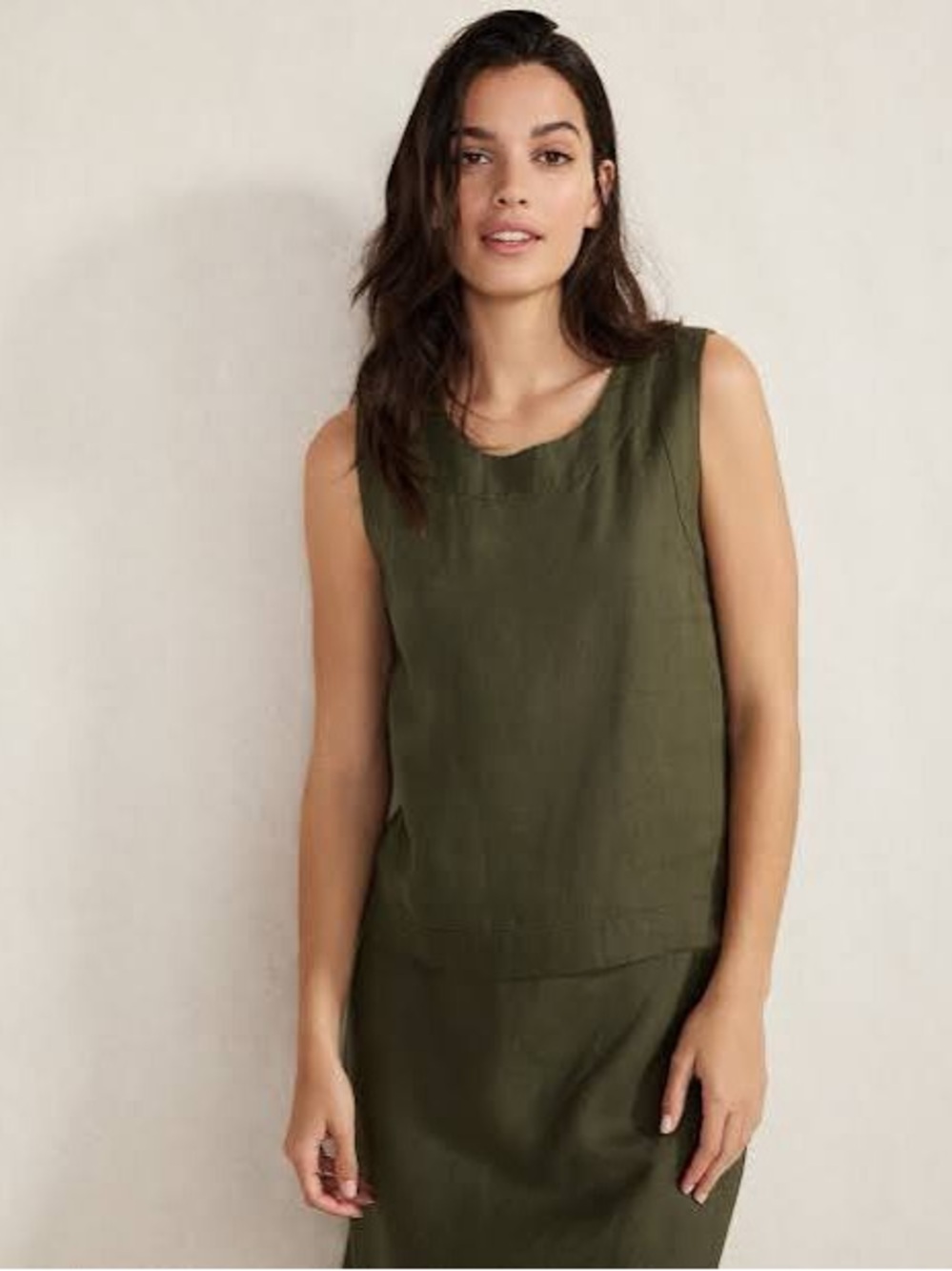 Haven Well Within Green 100% Linen Tank Top – Women’s Medium